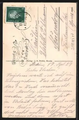 AK Stettin, Denkmal Friedrichs des Grossen