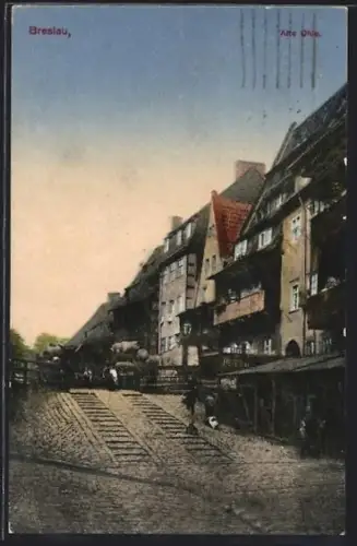 AK Breslau, Partie an der Alten Ohle