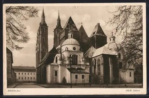 AK Breslau, Ansicht vom Dom