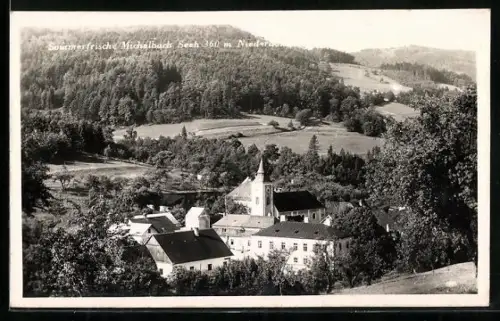 AK Michelbach /N.-Oe., Totalansicht mit Umgebung aus der Vogelschau
