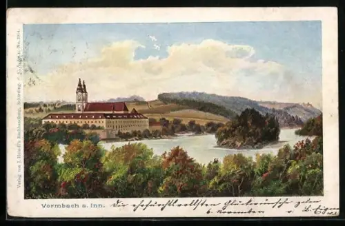 AK Vormbach, Panoramablick auf das Schloss