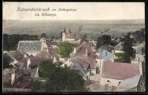 AK Kaisersteinbruch am Leithagebirge, Totalansicht aus der Vogelschau