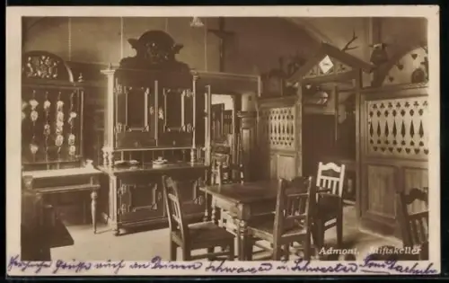 AK Admont, Gaststätte Stiftskeller, Innenansicht