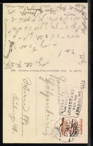 AK Eisenerz, Aufgang zur Oswaldikirche