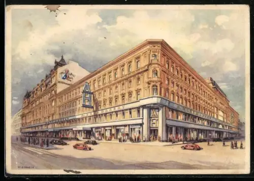 AK Wien, Modekaufhaus A. Herzmansky, Mariahilferstrasse 26-30