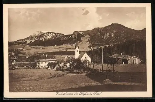 AK Thiersee, Vorderthiersee mit Bergpanorama
