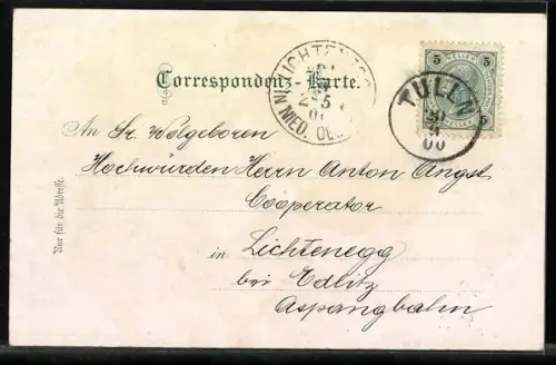 AK Tulln, Hauptplatz mit Gebäudeansicht