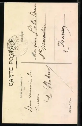 AK Lourdes, Mgr Peyramale, Curé de Lourdes au temps des apparitions