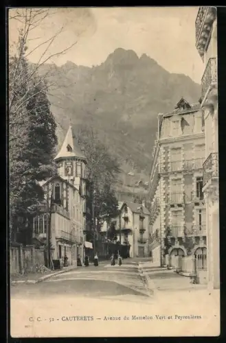 AK Cauterets, Avenue du Mamelon Vert et Peyrénères