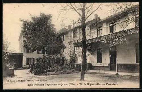 AK Vie de Bigorre /Hautes-Pyrénées, École Primaire Supérieure de Jeunes Filles