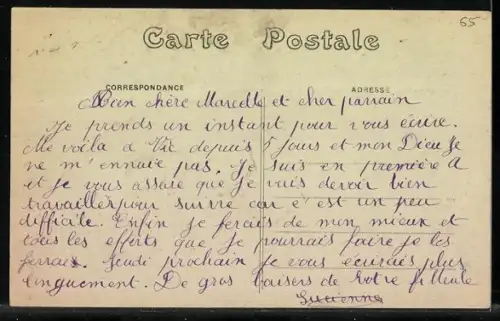 AK Vie de Bigorre /Hautes-Pyrénées, École Primaire Supérieure de Jeunes Filles