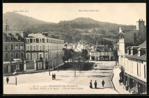 AK Bagnères-de-Bigorre, Le Mont Olivet et le Bédat, L`Hôtel Beau Séjour