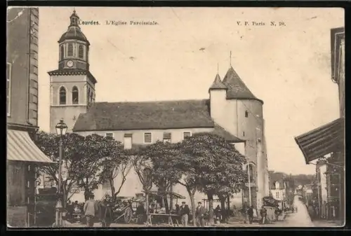 AK Lourdes, L`Église Paroissiale