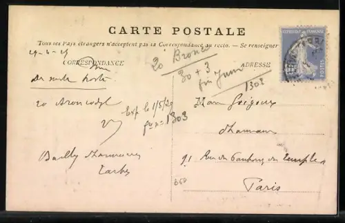 AK Tarbes /Les Pyrénées, La rue de l`Orient animée