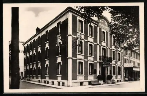 AK Lourdes, Hôtel Notre-Dame de France, facade de l`hôtel sur l`Avenue Peyramale