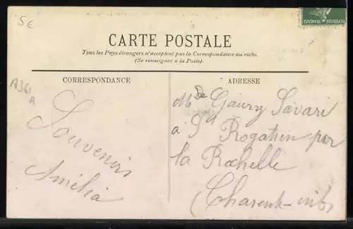 AK Lourdes, Défilé des Voitures de Malades vers la Sortie