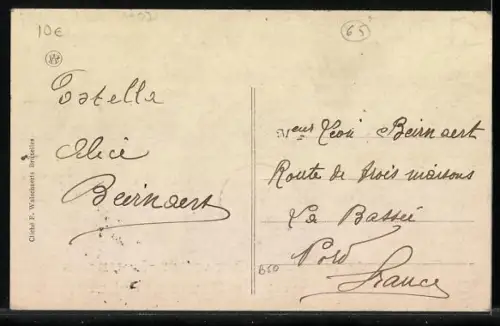 AK Ostacker-Lourdes, Souvenir du Pèlerinage avec vues de la chapelle et de la basilique