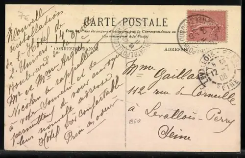 AK Lourdes, Hôtel de l`Univers, Avenue Nicolas, Bd. de la Grotte