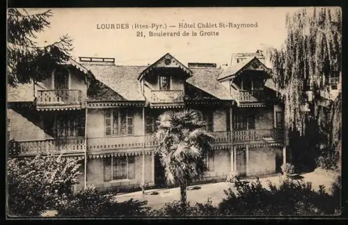 AK Lourdes /Htes-Pyr., Hôtel Châlet St-Raymond, 21 Boulevard de la Grotte