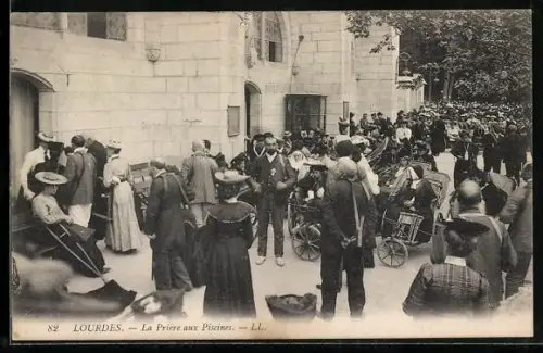 AK Lourdes, La Prière aux Piscines