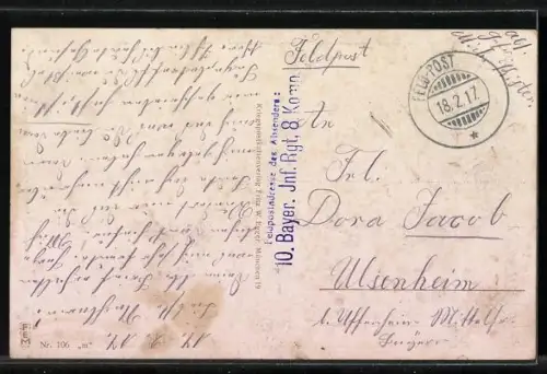 Künstler-AK Kompagnie-Schuster bei der Arbeit