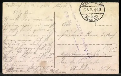 AK Portrait von Kronprinz Wilhelm von Preussen, Soldaten in einer Schlacht