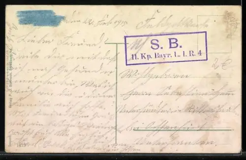 AK Die Kämpfe um Markirch, Soldaten im Gefecht, Pickelhauben