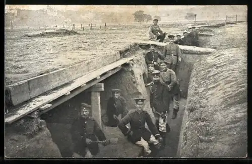 AK Der Schützengraben des Kgl. Sächs. Militär-Vereins ehem. 177er zu Dresden