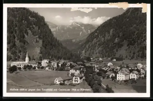 AK Mallnitz, Teilansicht gegen das Tauerntal mit Gaislspitze