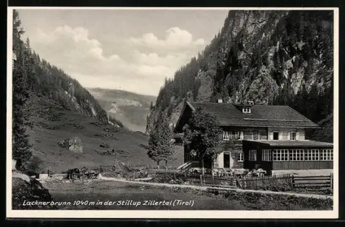 AK Mayrhofen /Tirol, Gasthof und Pension Lacknerbrunn, Bes. Heinrich Kröll