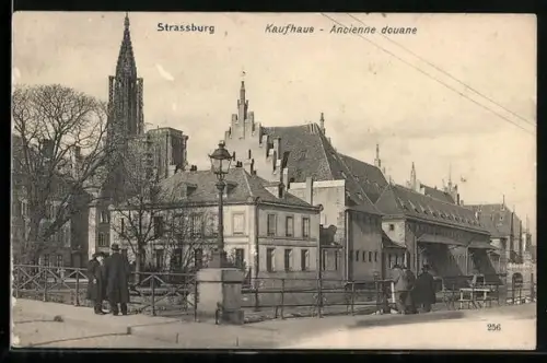 AK Strassburg, Blick auf Kaufhaus