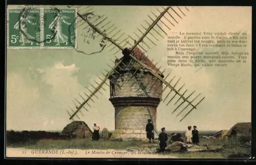 AK Guerande, Le moulin de Crémeur, Windmühle