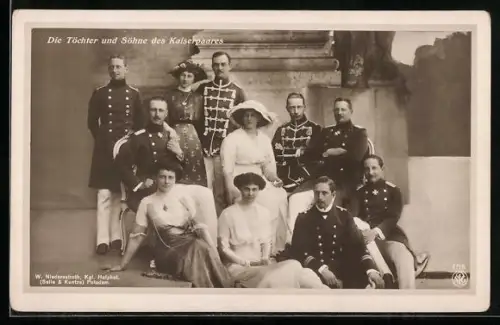 AK Töchter und Söhne des Kaiserpaares
