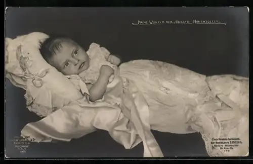 AK Portrait Prinz Wilhelm der jüngste Hohenzollern