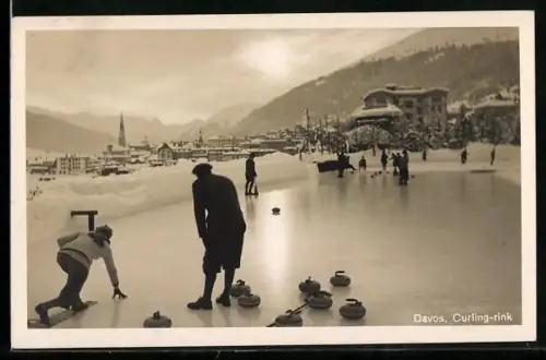 AK Davos, Curling auf der Eisfläche, Wintersport