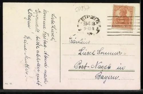 AK Leipzig, Eingangsgebäude des Zoos mit Strasse, Löwenpaar