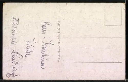 Künstler-AK Hermann Rüdisühli: Stilles Wasser, Partie an einem See