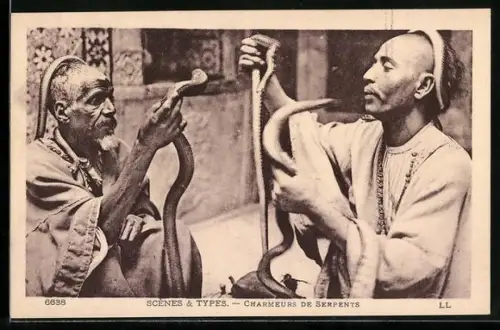 AK Marokkanische Schlangenbeschwörer, Charmeurs de Serpents