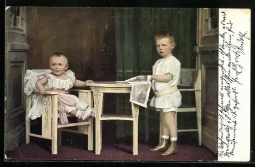 AK Prinz Wilhelm und Prinz Louis Ferdinand