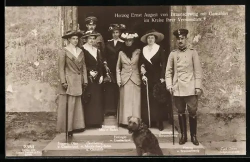 AK Herzog Ernst August von Braunschwein, Grossherzogenpaar von Cumberland & Prinzess. Olga von Cumberland