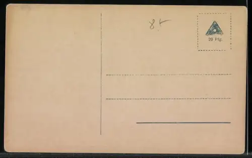 AK Prinzessin Alexandrine von Preussen steht an einer Bank