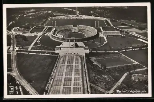 AK Berlin, Olympia 1936, Gesamtansicht des Reichssportfeldes