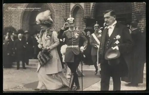 AK Unser Kronprinzenpaar, Kronprinz Wilhelm und Kronprinzessin Cecilie