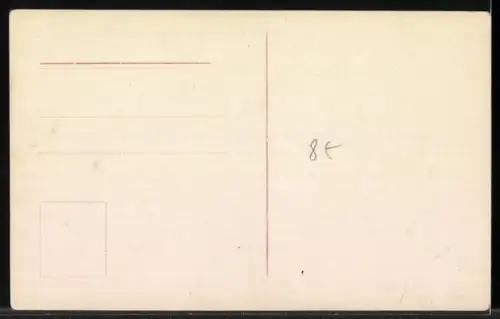 AK Prinz Alexander Ferdinand von Preussen als Baby im Bett liegend