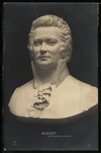 AK Mozart, Büste von Aurelio Micheli