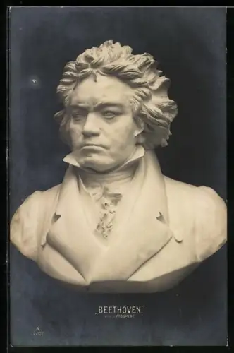 AK Komponist Ludwig van Beethoven, Büste Halbporträt