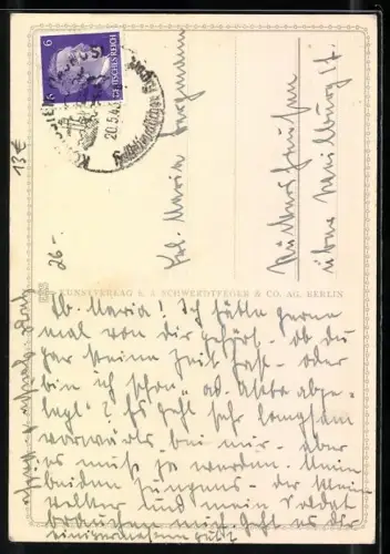 AK Schmetterlinge über Gräsern und Blumen