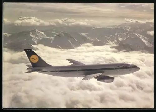 AK Passagierjet Airbus A 300 über den Wolken, Lufthansa, Tech. Daten, Flugzeug