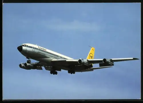 AK Flugzeug Intercontinental Jet Boeing 707-330 B am Himmel, Condor