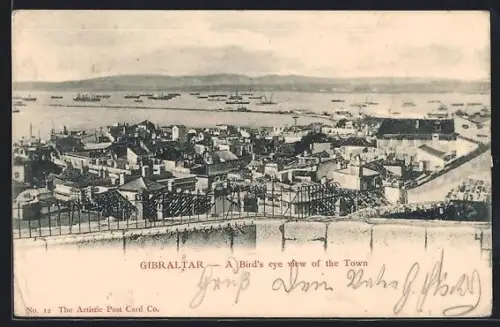 AK Gibraltar, a bird's eye view of the town